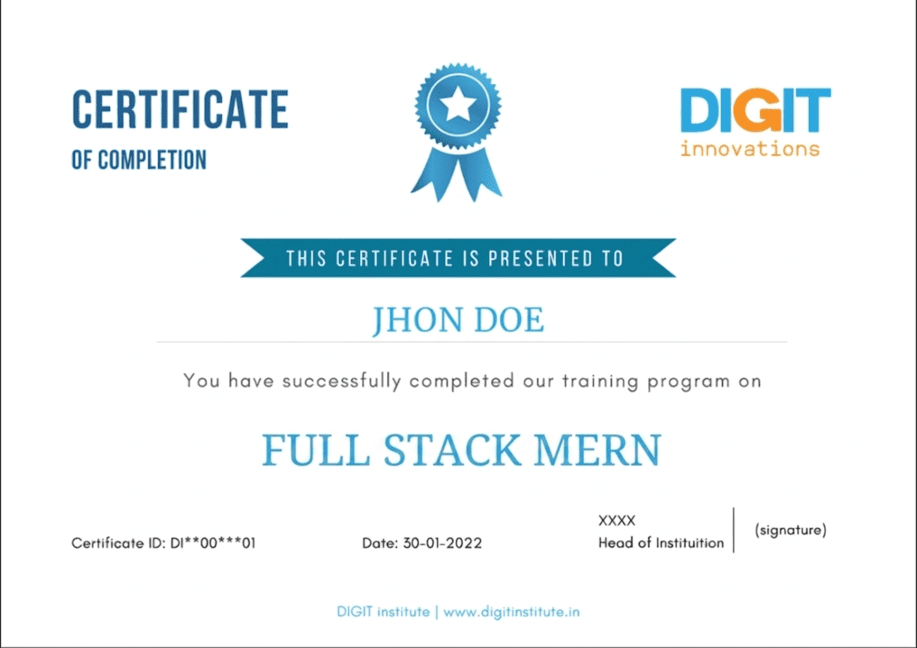 MERN FullStack Certificate